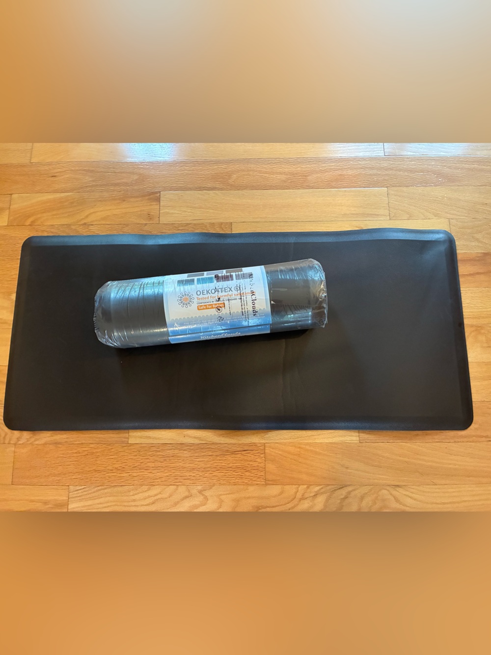 2 (38” x 17”) Kitchen Clouds  chocolate colored anti fatigue mats